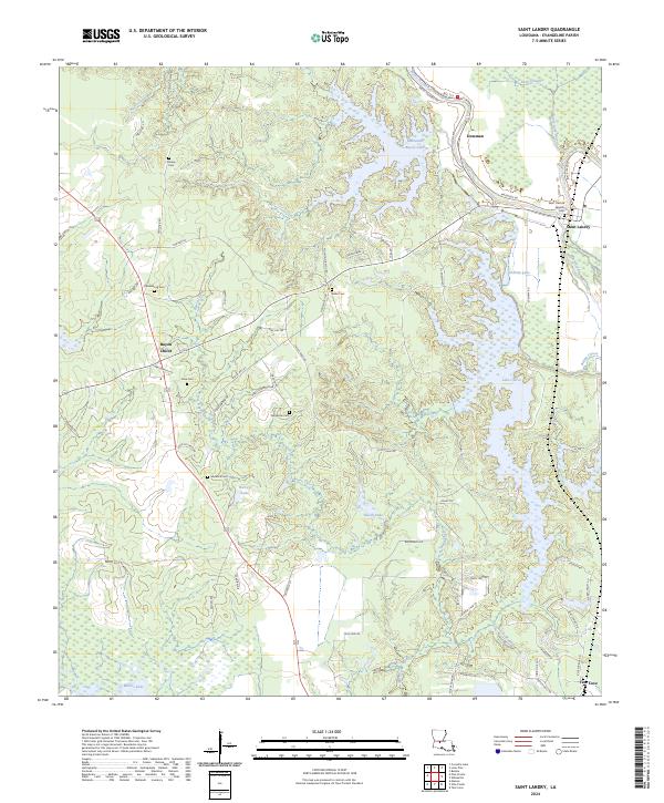 US Topo 7.5-minute map for Saint Landry LA