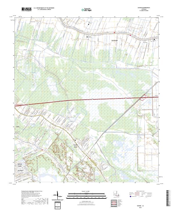 US Topo 7.5-minute map for Savoie LA