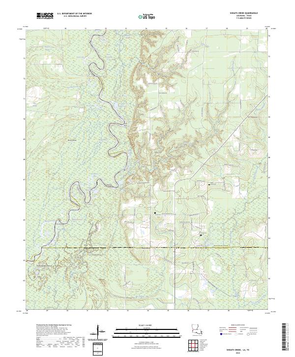 US Topo 7.5-minute map for Shoats Creek LATX