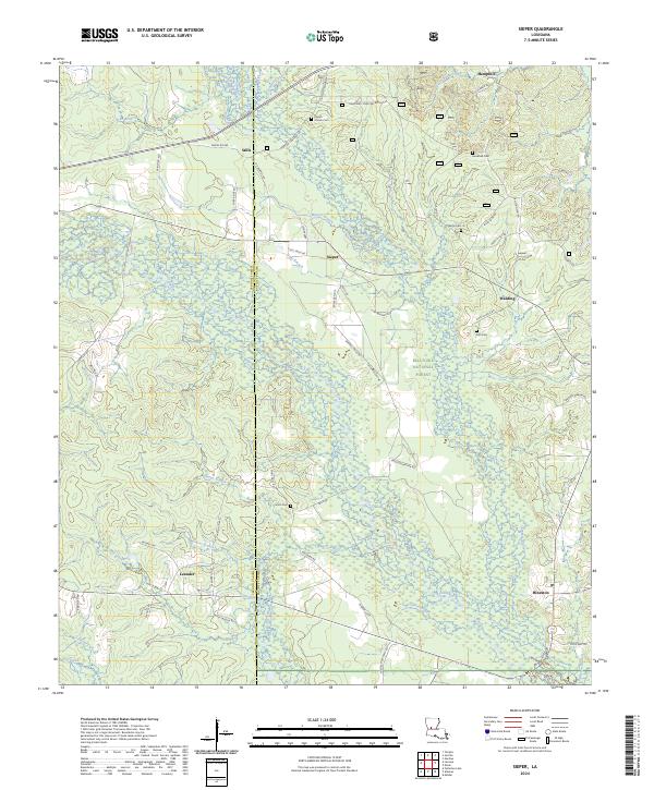 US Topo 7.5-minute map for Sieper LA