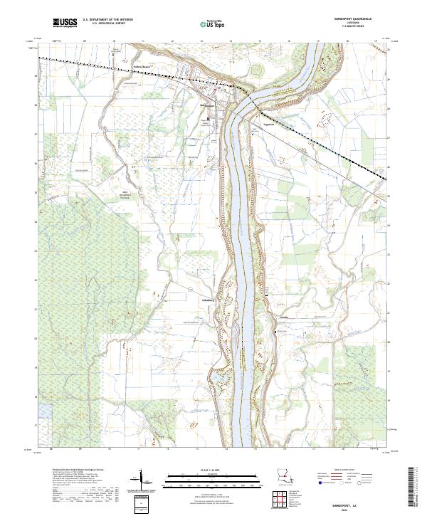 US Topo 7.5-minute map for Simmesport LA