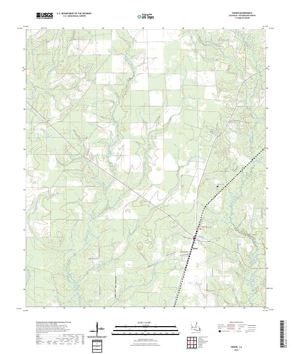 US Topo 7.5-minute map for Singer LA