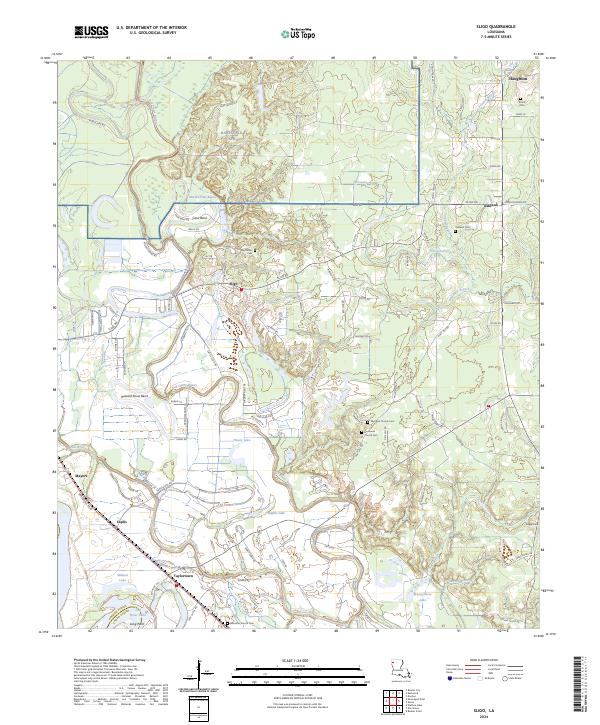 US Topo 7.5-minute map for Sligo LA