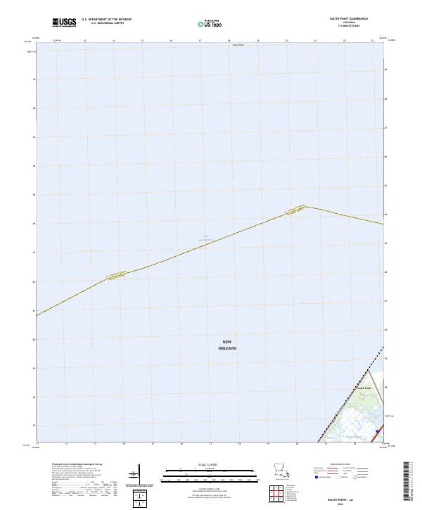 US Topo 7.5-minute map for South Point LA