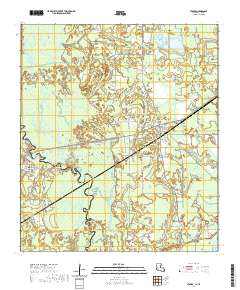 USGS US Topo 7.5-minute map for Starks LATX 2020