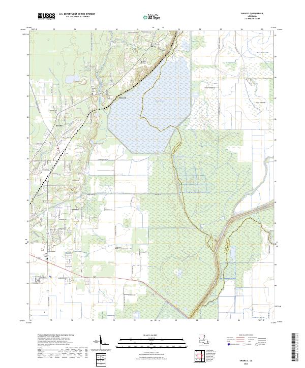 US Topo 7.5-minute map for Swartz LA