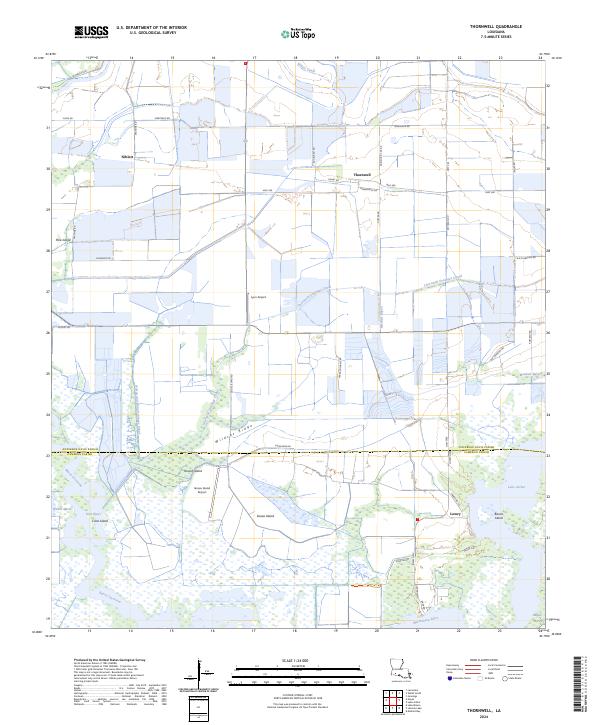 US Topo 7.5-minute map for Thornwell LA