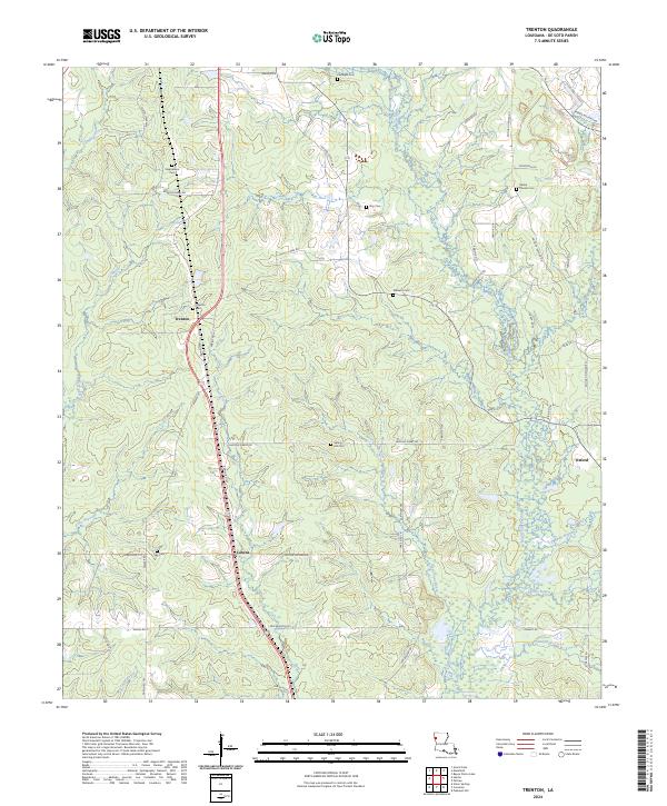 US Topo 7.5-minute map for Trenton LA