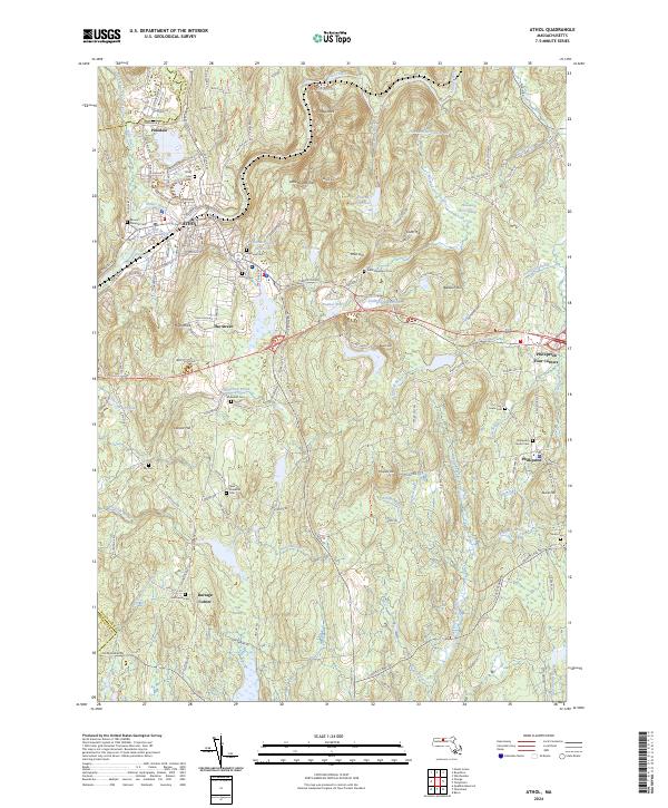 US Topo 7.5-minute map for Athol MA