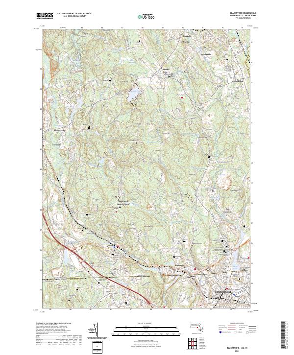 US Topo 7.5-minute map for Blackstone MARI