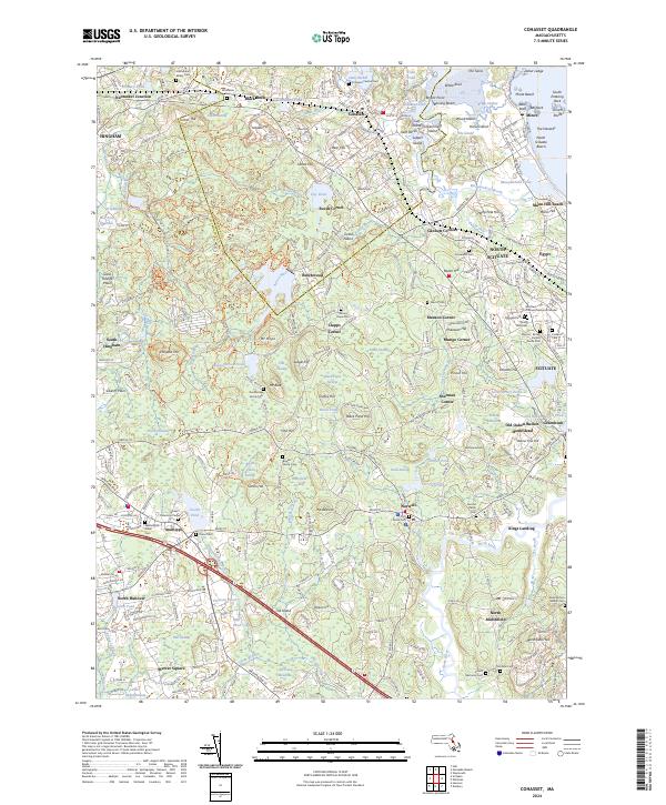 US Topo 7.5-minute map for Cohasset MA