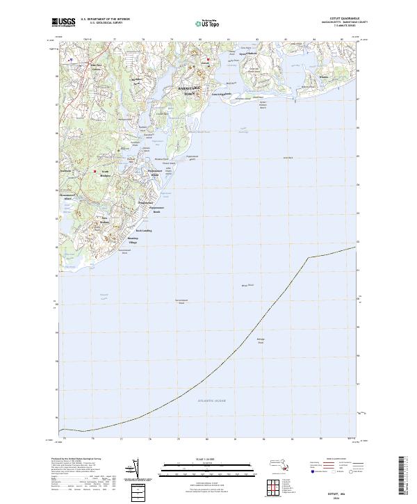 US Topo 7.5-minute map for Cotuit MA