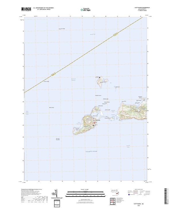 US Topo 7.5-minute map for Cuttyhunk MA