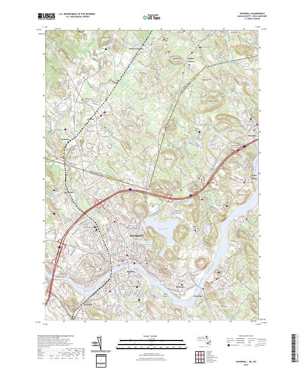 US Topo 7.5-minute map for Haverhill MANH