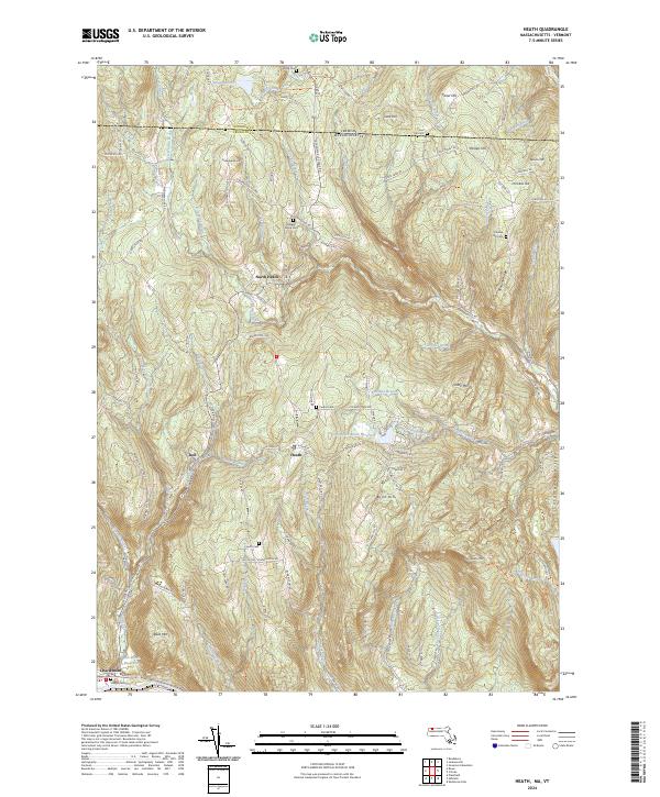 US Topo 7.5-minute map for Heath MAVT