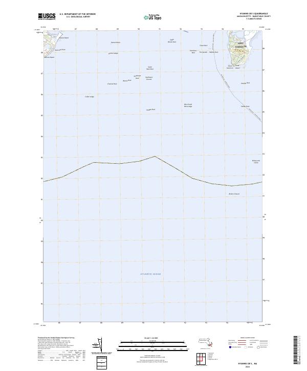 US Topo 7.5-minute map for Hyannis OE S MA