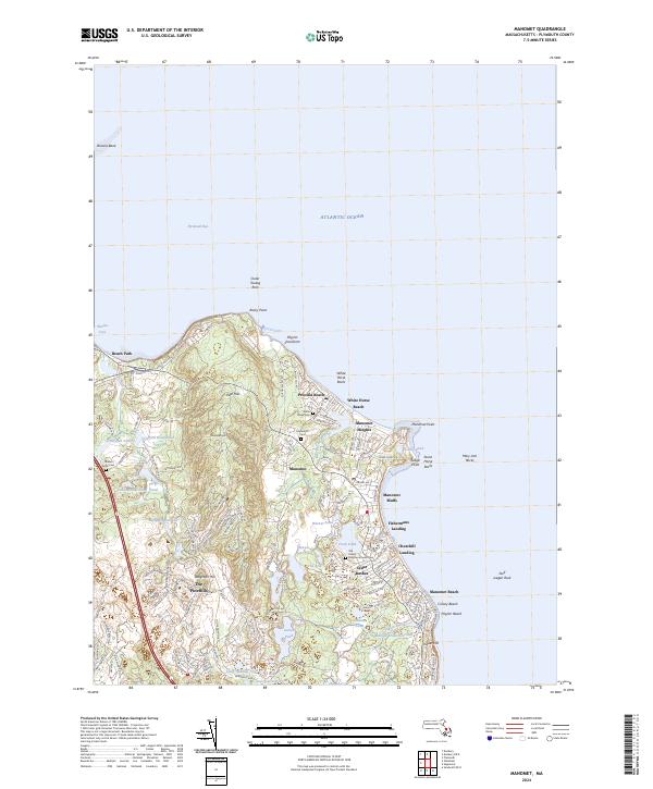 US Topo 7.5-minute map for Manomet MA