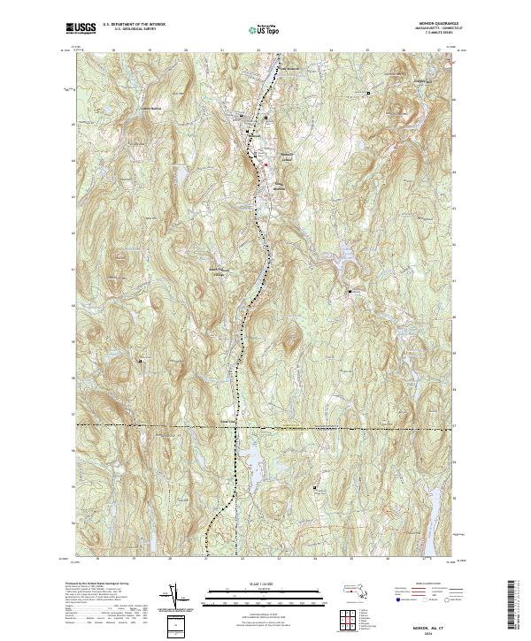 US Topo 7.5-minute map for Monson MACT