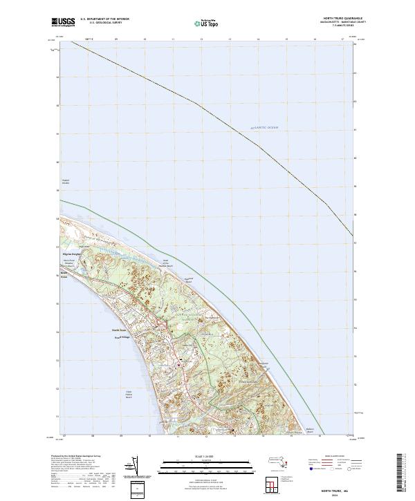 US Topo 7.5-minute map for North Truro MA