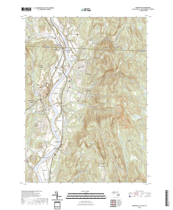 US Topo 7.5-minute map for Northfield MANHVT