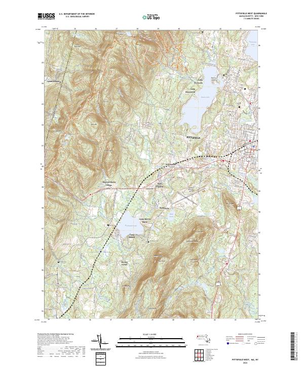 US Topo 7.5-minute map for Pittsfield West MANY