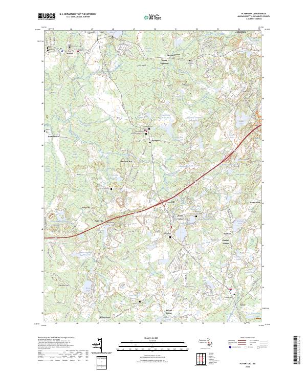 US Topo 7.5-minute map for Plympton MA