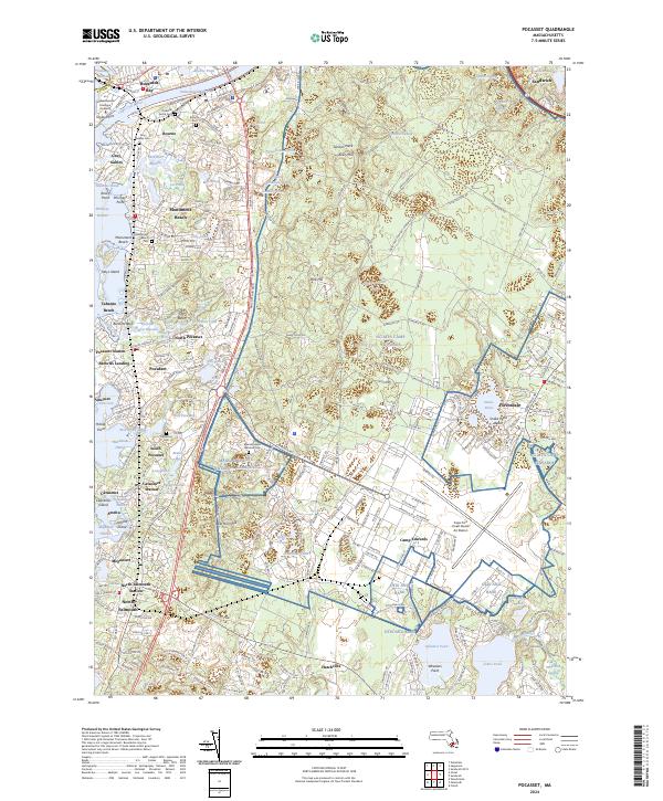 US Topo 7.5-minute map for Pocasset MA