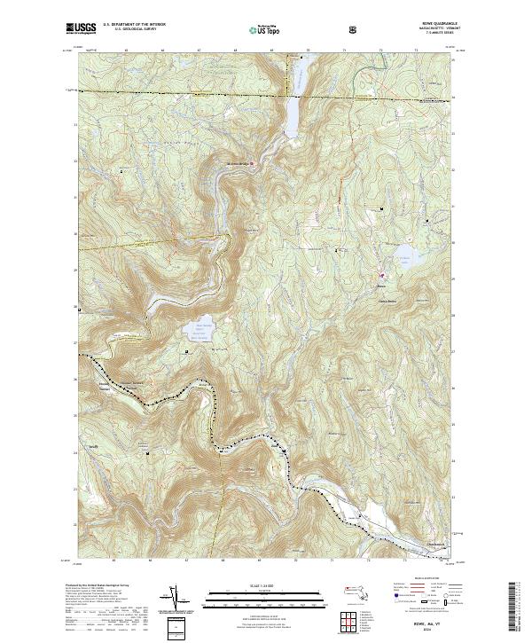 US Topo 7.5-minute map for Rowe MAVT