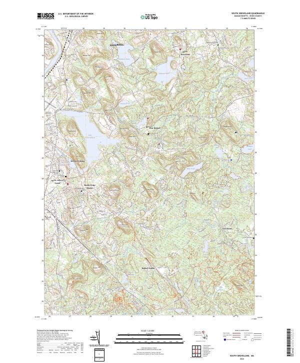 US Topo 7.5-minute map for South Groveland MA