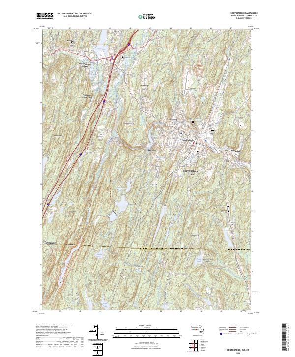 US Topo 7.5-minute map for Southbridge MACT