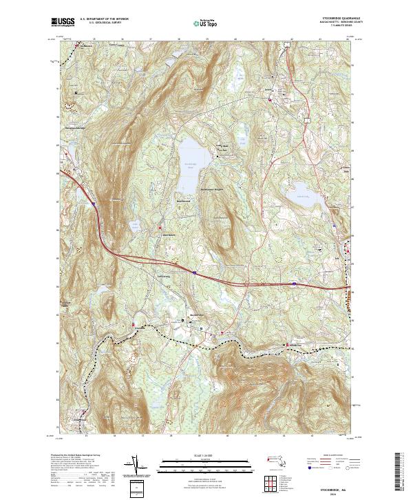 US Topo 7.5-minute map for Stockbridge MA