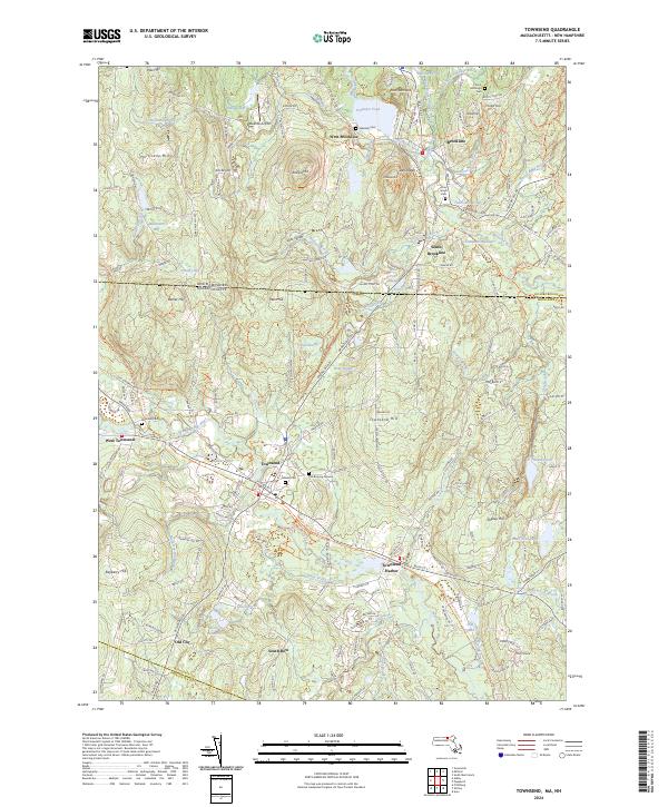 US Topo 7.5-minute map for Townsend MANH