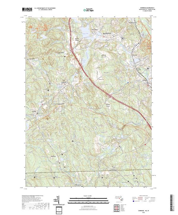 US Topo 7.5-minute map for Uxbridge MARI