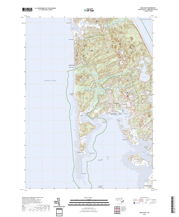 US Topo 7.5-minute map for Wellfleet MA