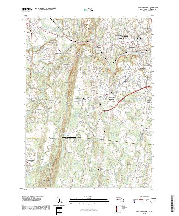 US Topo 7.5-minute map for West Springfield MACT