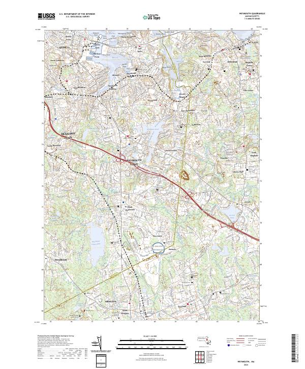 US Topo 7.5-minute map for Weymouth MA