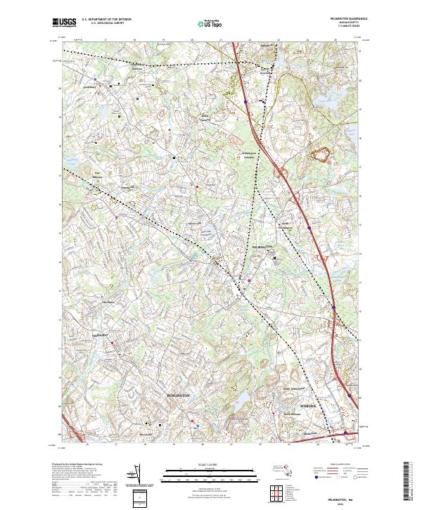 US Topo 7.5-minute map for Wilmington MA