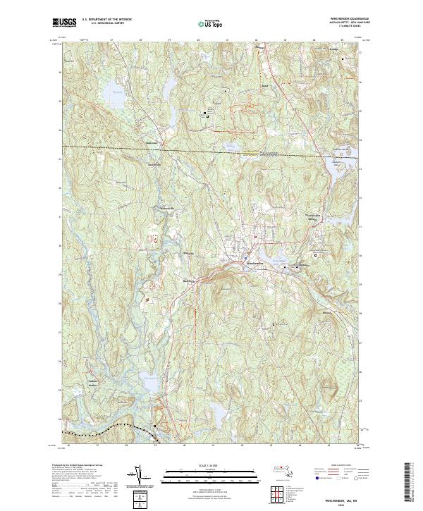 US Topo 7.5-minute map for Winchendon MANH