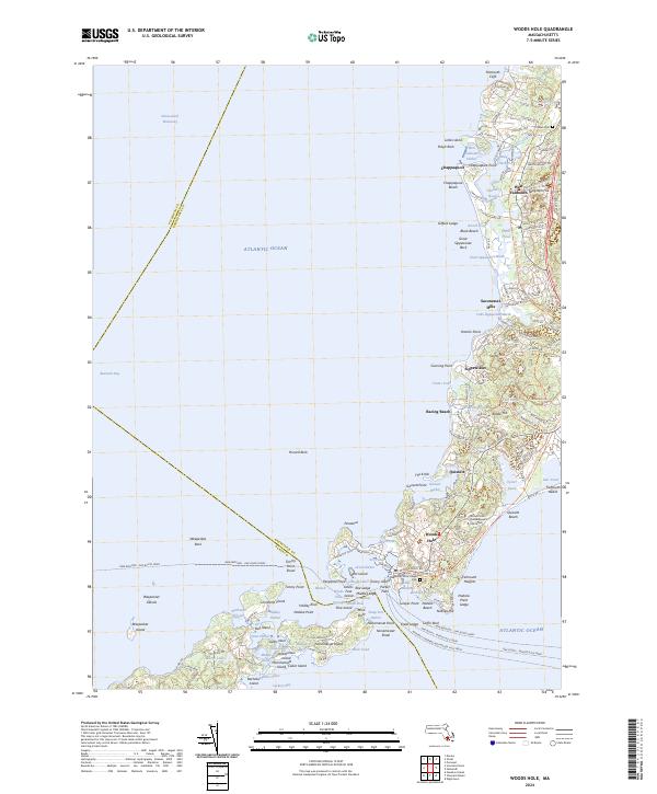 US Topo 7.5-minute map for Woods Hole MA