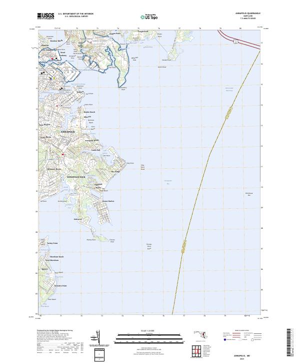 US Topo 7.5-minute map for Annapolis MD