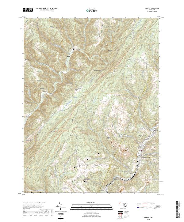 US Topo 7.5-minute map for Barton MD