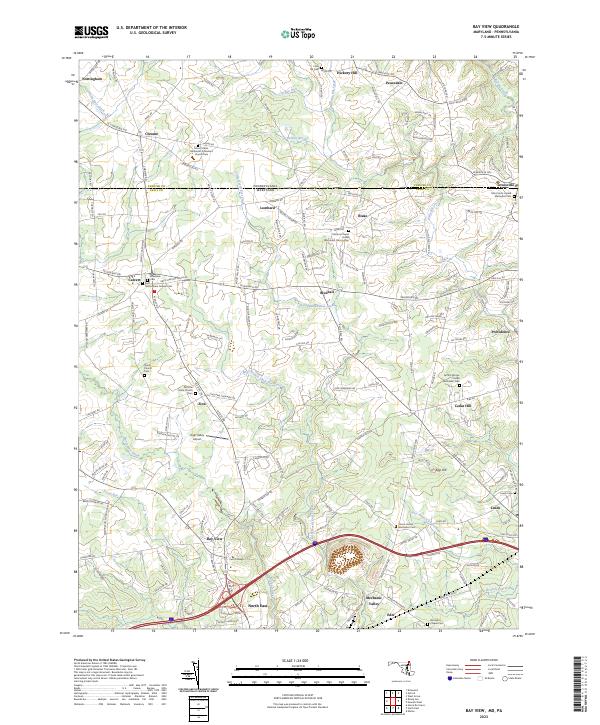 US Topo 7.5-minute map for Bay View MDPA