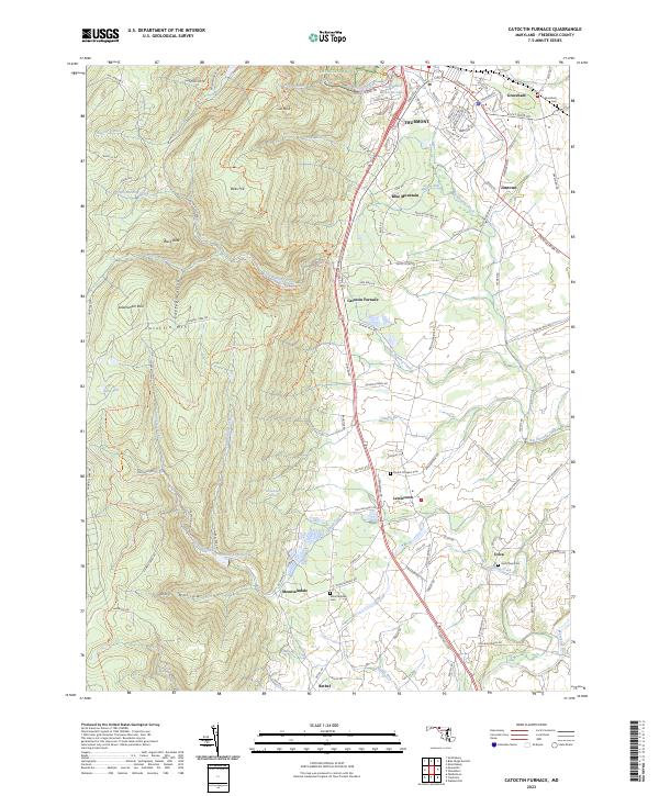 US Topo 7.5-minute map for Catoctin Furnace MD