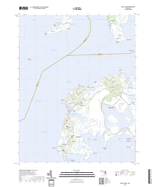 US Topo 7.5-minute map for Deal Island MD