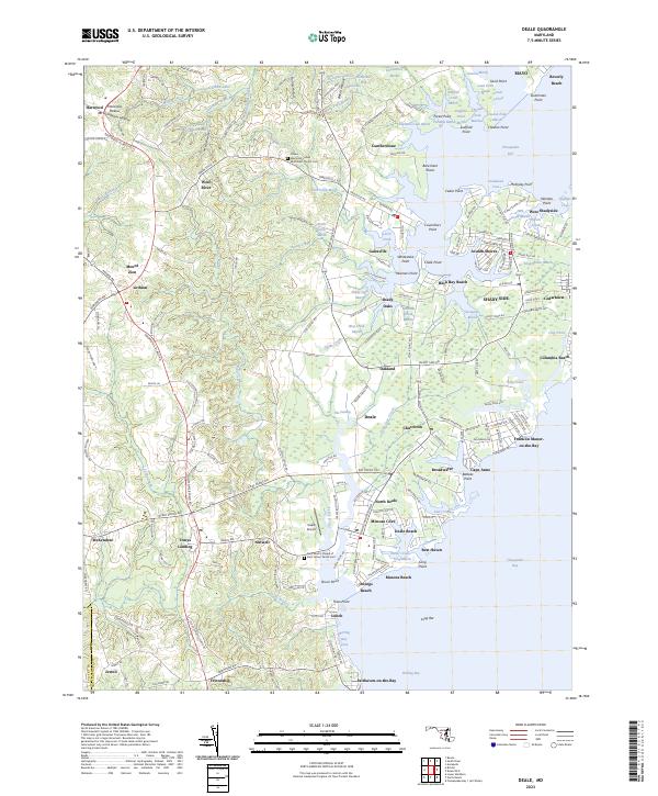 US Topo 7.5-minute map for Deale MD