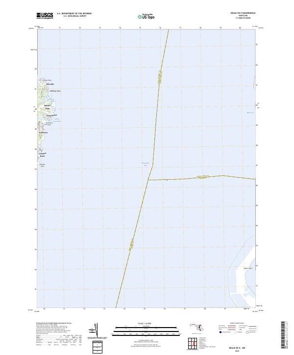 US Topo 7.5-minute map for Deale OE E MD