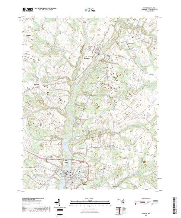 US Topo 7.5-minute map for Denton MD