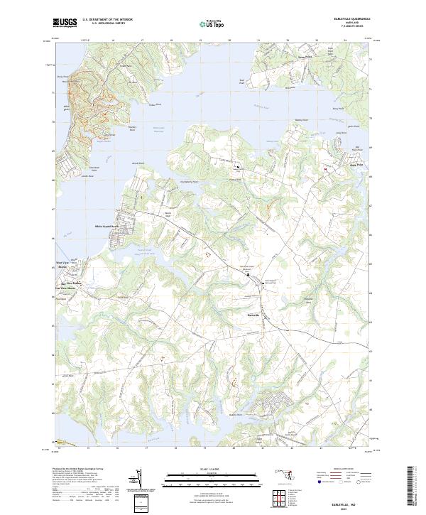 US Topo 7.5-minute map for Earleville MD