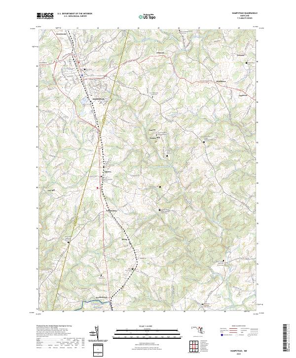 US Topo 7.5-minute map for Hampstead MD