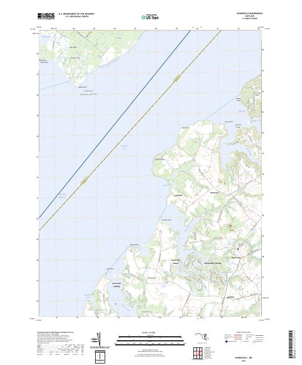 US Topo 7.5-minute map for Hanesville MD